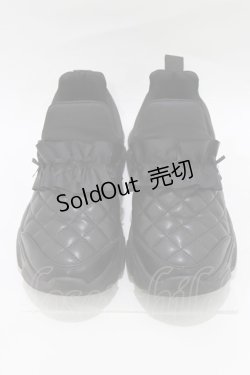 画像1: m petit by misako / サンリオキャラクターズコラボ クロミ スニーカー L ブラック H-26-01-23-073-LO-SH-NS-ZH