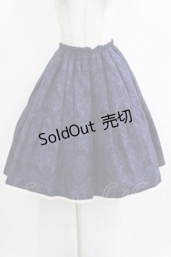 画像1: metamorphose / フリルシャーリングスカート (Dim Light） Free ネイビー H-26-01-23-007-ME-SK-NS-ZH