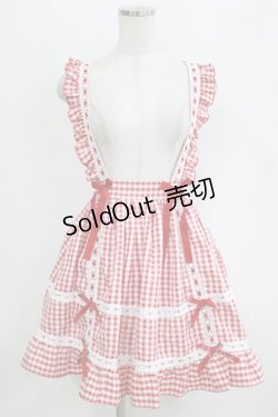 画像1: DearMyLove / フリルバックティアードスカート M レッド H-26-01-23-078-EL-SK-NS-ZH