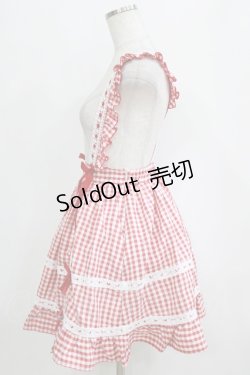 画像2: DearMyLove / フリルバックティアードスカート M レッド H-26-01-23-078-EL-SK-NS-ZH