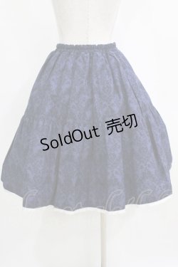 画像3: metamorphose / フリルシャーリングスカート (Dim Light） Free ネイビー H-26-01-23-007-ME-SK-NS-ZH