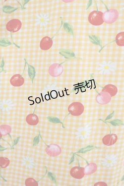 画像4: Heart E / ギンガムチェリーワンピース Free イエロー H-26-01-23-083-LO-OP-NS-ZH