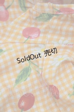 画像6: Heart E / ギンガムチェリーワンピース Free イエロー H-26-01-23-083-LO-OP-NS-ZH