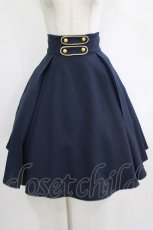 画像1: metamorphose / Gabriel ハイウエストスカート サイズ1 ネイビー H-26-01-23-008-ME-SK-NS-ZH (1)