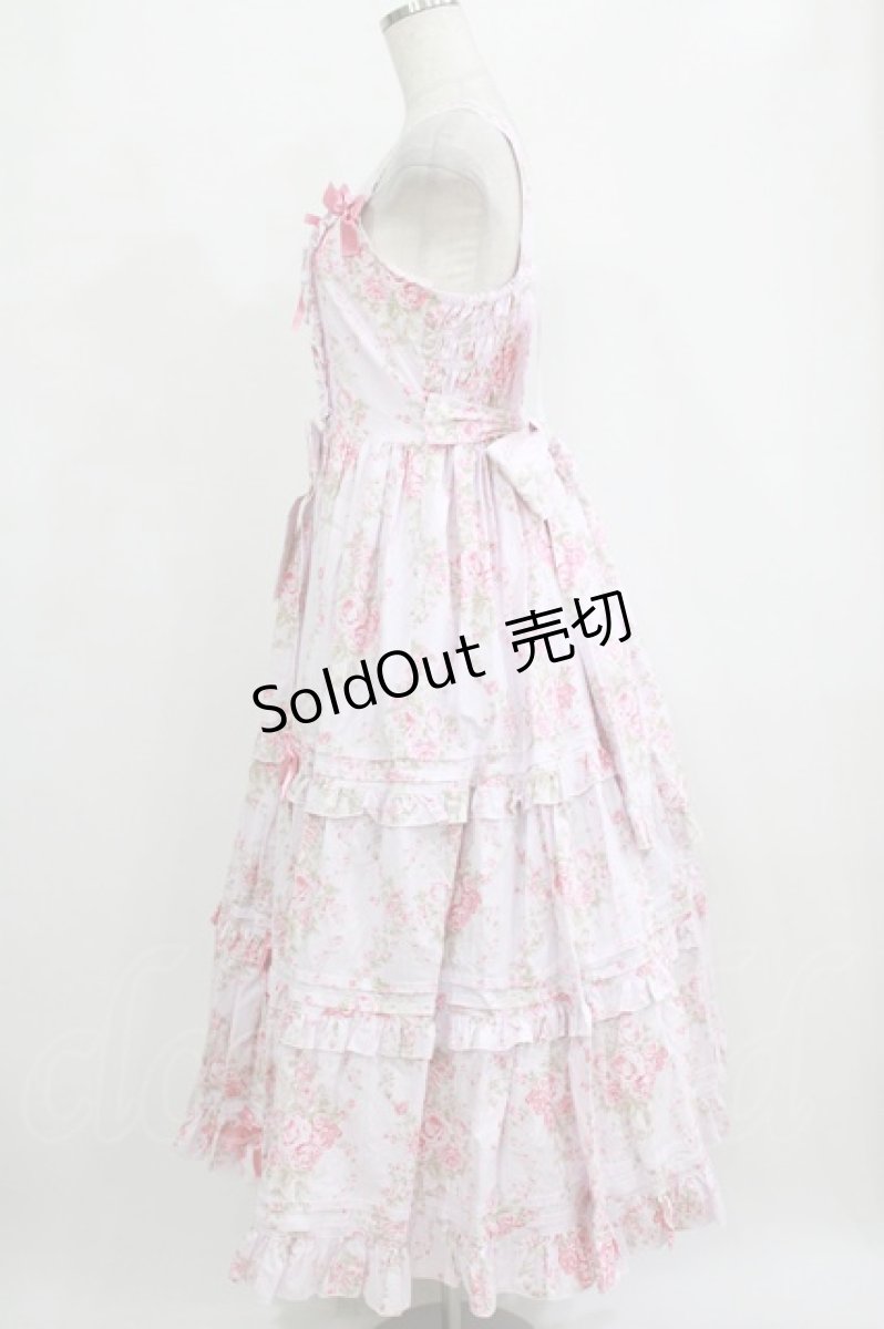 画像2: metamorphose / シャーロットロングティアードジャンパースカート サイズ1 ピンク H-26-01-23-009-ME-OP-NS-ZH (2)