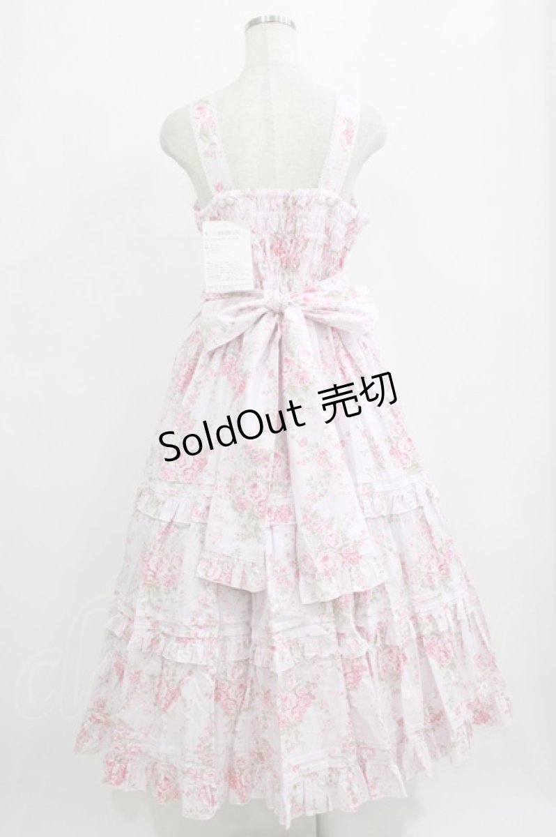 画像3: metamorphose / シャーロットロングティアードジャンパースカート サイズ1 ピンク H-26-01-23-009-ME-OP-NS-ZH (3)