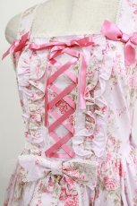 画像4: metamorphose / シャーロットロングティアードジャンパースカート サイズ1 ピンク H-26-01-23-009-ME-OP-NS-ZH (4)