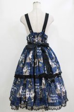 画像3: Royal Princess Alice / PUNK CATジャンパースカート（ロング丈） Free ブルー H-26-01-23-010-LO-OP-NS-ZH (3)