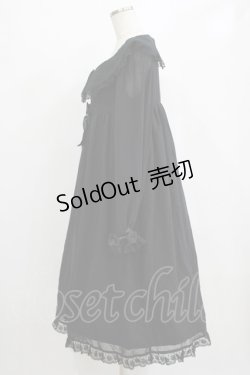 画像2: ALICE and the PIRATES / マリアシフォンワンピース Free ブラック H-26-01-23-011-PA-OP-NS-ZH