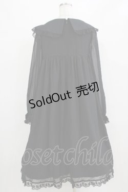 画像3: ALICE and the PIRATES / マリアシフォンワンピース Free ブラック H-26-01-23-011-PA-OP-NS-ZH