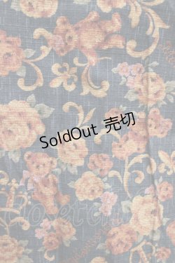 画像4: metamorphose / ゴブラン風くまちゃんフロントボタンリボンジャンパースカート サイズ1 ブラック H-26-01-23-012-ME-OP-NS-ZH