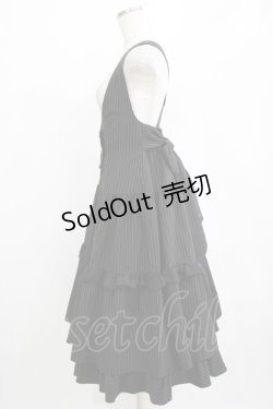 画像2: axes femme POETIQUE / ストライプジャンスカ M ブラック H-26-01-23-013-AX-OP-YZ-ZH