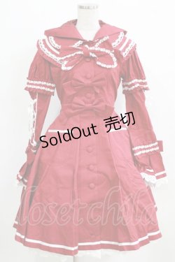 画像1: BABY,THE STARS SHINE BRIGHT / 赤ずきんコートワンピース Free エンジ H-26-01-23-002-BA-OP-NS-ZH