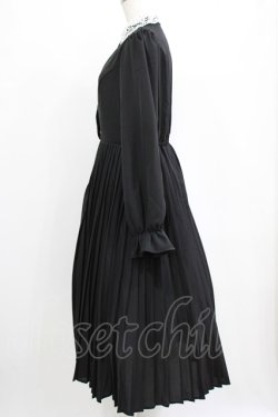 画像2: m petit by misako / AM*レースエリプリーツワンピース L ブラック H-26-01-23-014-LO-OP-NS-ZH