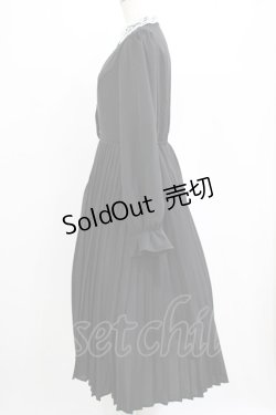 画像2: m petit by misako / AM*レースエリプリーツワンピース L ブラック H-26-01-23-014-LO-OP-NS-ZH