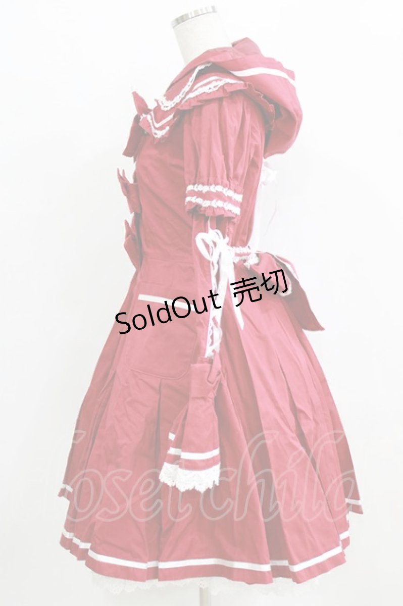 画像2: BABY,THE STARS SHINE BRIGHT / 赤ずきんコートワンピース Free エンジ H-26-01-23-002-BA-OP-NS-ZH (2)