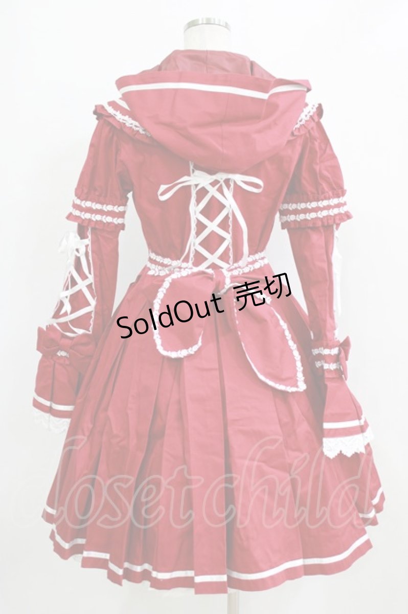 画像3: BABY,THE STARS SHINE BRIGHT / 赤ずきんコートワンピース Free エンジ H-26-01-23-002-BA-OP-NS-ZH (3)