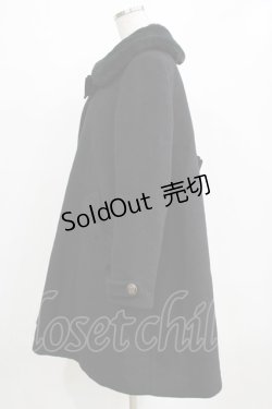 画像2: LIEF / ファーカラーコート Free ブラック H-26-01-23-020-LO-CO-NS-ZH