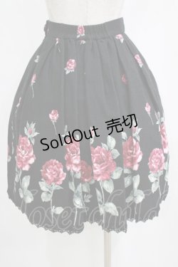 画像3: Innocent World / カーディナルローズスカート Free ブラック H-26-01-23-022-IW-SK-NS-ZH