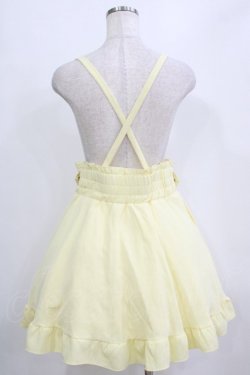 画像3: DearMyLove / 推し色サイドキラキラハートバックルサス付きスカート 3L イエロー H-26-01-23-025-EL-SK-NS-ZH