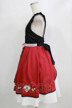 画像2: Amavel / お花畑のマトリョーシカジャンパースカート Free レッド H-26-01-23-026-CA-OP-NS-ZH