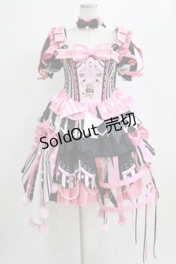 画像1: 半糖猫丸（海外ロリータブランド） / サーカス少女2.0フルセット L ブラック/ピンク H-26-01-24-001-PU-OP-NS-ZH