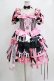 画像1: 半糖猫丸（海外ロリータブランド） / サーカス少女2.0フルセット L ブラック/ピンク H-26-01-24-001-PU-OP-NS-ZH (1)