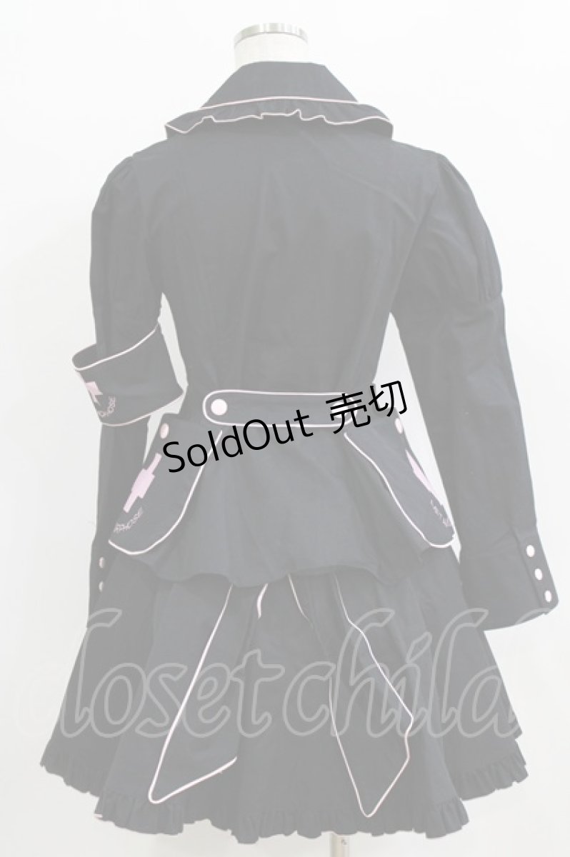 画像3: metamorphose / ナースブラウス+サイドポケット付きナーススカート Free ピンク H-26-01-24-026-ME-SK-NS-ZH (3)