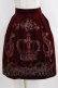 画像1: Victorian maiden / 王冠プリントスカート Free ボルドー H-26-01-24-030-CL-SK-NS-ZH (1)