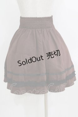 画像3: axes femme / 裾ラインフレアスカート M ブラウン H-26-01-24-031-AX-SK-NS-ZH