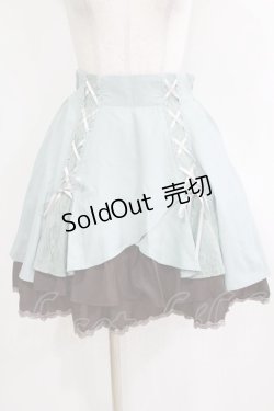 画像1: axes femme / レースアップスリットスカート M グリーン H-26-01-24-032-AX-SK-NS-ZH