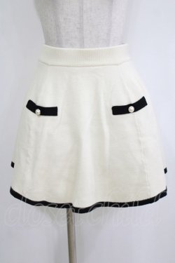 画像4: Ank Rouge / バイカラーリボンタイニット+スカート M オフ H-26-01-24-035-CA-OP-NS-ZH