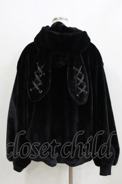 画像3: Ank Rouge / リボンうさみみファーコート M ブラック H-26-01-24-038-CA-CO-NS-ZH