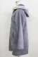 画像2: axes femme / フード付スエードロングコート M ブルー H-26-01-24-039-AX-CO-NS-ZH (2)
