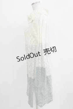 画像2: axes femme / グラデーションニットワンピース M グリーン H-26-01-24-045-AX-OP-NS-ZH