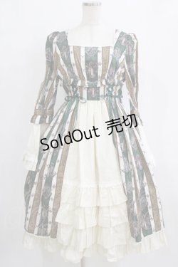 画像2: ALICE and the PIRATES / St.Lily Wolf〜狼騎士と百合の誓い〜柄ワンピース Free グリーン H-26-01-24-005-PA-OP-NS-ZH