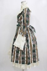 画像3: ALICE and the PIRATES / St.Lily Wolf〜狼騎士と百合の誓い〜柄ワンピース Free グリーン H-26-01-24-005-PA-OP-NS-ZH (3)