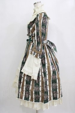 画像3: ALICE and the PIRATES / St.Lily Wolf〜狼騎士と百合の誓い〜柄ワンピース Free グリーン H-26-01-24-005-PA-OP-NS-ZH