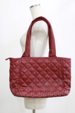 画像2: m petit by misako / キルティングトートバッグ  ワイン H-26-01-24-054-LO-BG-NS-ZH