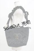 m petit by misako / ベロアリボンバッグ  ブラック H-26-01-24-055-LO-BG-NS-ZH