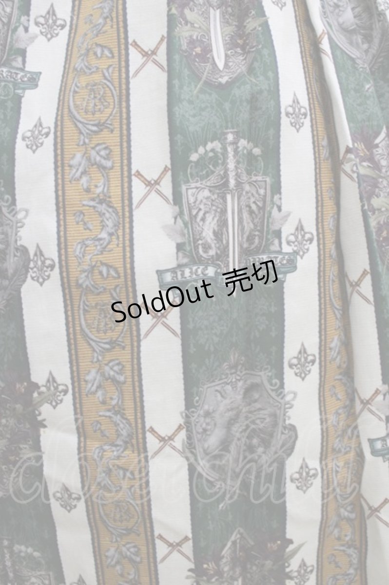 画像5: ALICE and the PIRATES / St.Lily Wolf〜狼騎士と百合の誓い〜柄ワンピース Free グリーン H-26-01-24-005-PA-OP-NS-ZH (5)