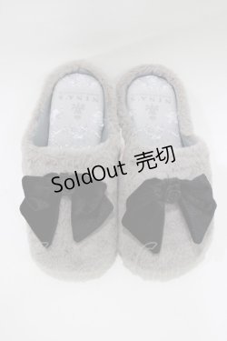 画像1: m petit by misako / AMRSバラリボン 23〜25cm グレー H-26-01-24-064-LO-ZA-NS-ZH