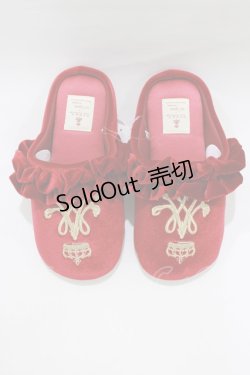 画像1: m petit by misako / AMRSクラウンシシュウ 23〜25cm レッド H-26-01-24-065-LO-SH-NS-ZH