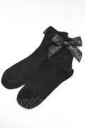 m petit by misako / NINA’S/クルーソックス  ブラック H-26-01-24-073-LO-ZA-NS-ZH