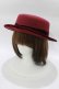 画像1: m petit by misako / NINA'S/カンカン帽  ワイン H-26-01-24-077-LO-AC-NS-ZH (1)