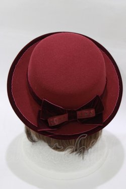 画像2: m petit by misako / NINA'S/カンカン帽  ワイン H-26-01-24-077-LO-AC-NS-ZH
