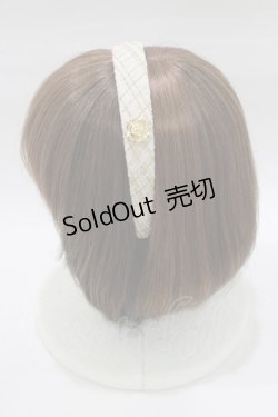 画像2: m petit by misako / NINA'S/ツイードカチューシャ  オフ H-26-01-24-081-LO-AC-NS-ZH