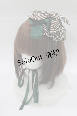 画像1: metamorphose / Nostalgic chessboard ヘッドドレス  グリーン H-26-01-24-083-ME-AC-NS-ZH