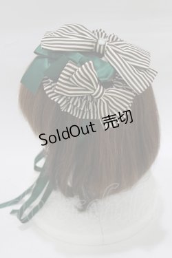 画像2: metamorphose / Nostalgic chessboard ヘッドドレス  グリーン H-26-01-24-083-ME-AC-NS-ZH