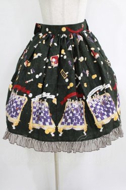 画像1: metamorphose / Nostalgic chessboardスカート Free グリーン H-26-01-24-009-ME-SK-NS-ZH